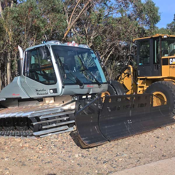 Grader Maintenance over Workshop Pit