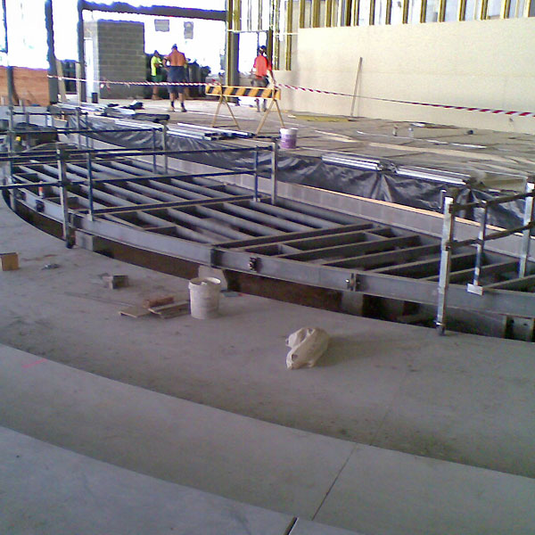Orchestra platform framework Musician pit lift