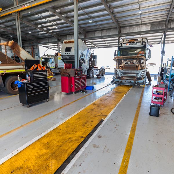 Truck workshop safety - pit covers